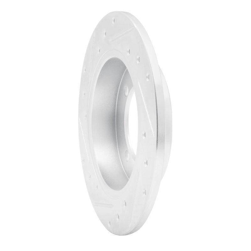 R1 Concepts R1 94-96 Hyundai Elantra Rear Right Drilled & Slotted Silver Brake Rotor