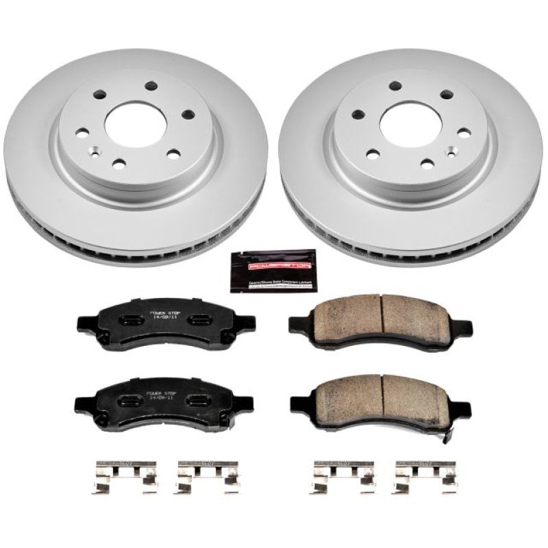 PowerStop Power Stop 08-17 Buick Enclave Front Z17 Evolution Geomet Coated Brake Kit