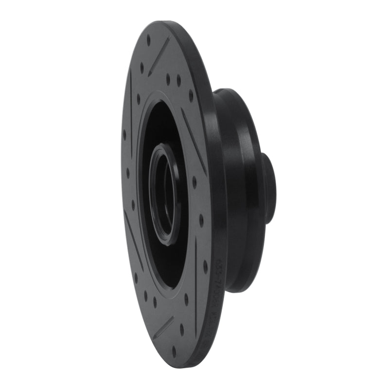 R1 Concepts R1 85-02 Volkswagen Golf Rear Right Drilled & Slotted Black Brake Rotor
