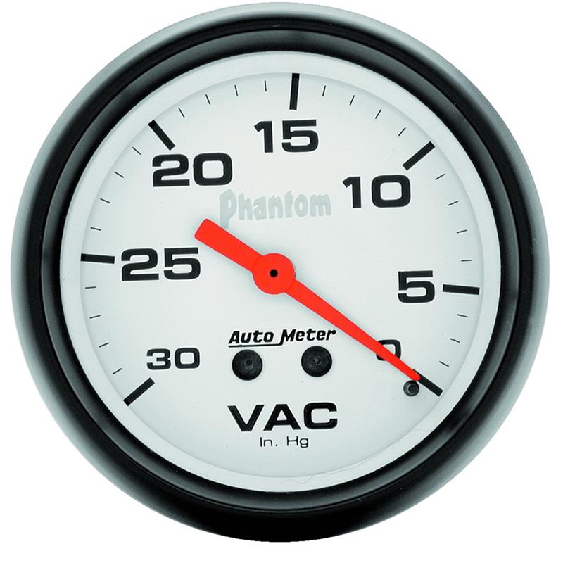 Autometer Phantom 2 5/8in Phantom Mechanical Vacuum Gauge