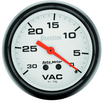 Autometer Phantom 2 5/8in Phantom Mechanical Vacuum Gauge