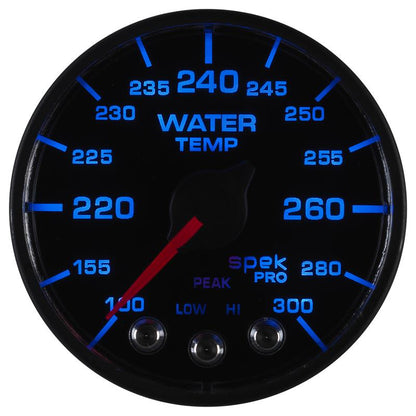 Autometer Spek-Pro - Nascar 2-1/16in Water Temp 100- 300F Bfb Ecu