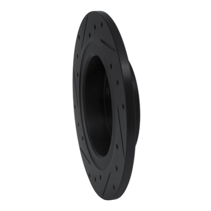 R1 Concepts R1 03-11 Cadillac BLS (Mexico) Rear Right Drilled & Slotted Black Brake Rotor