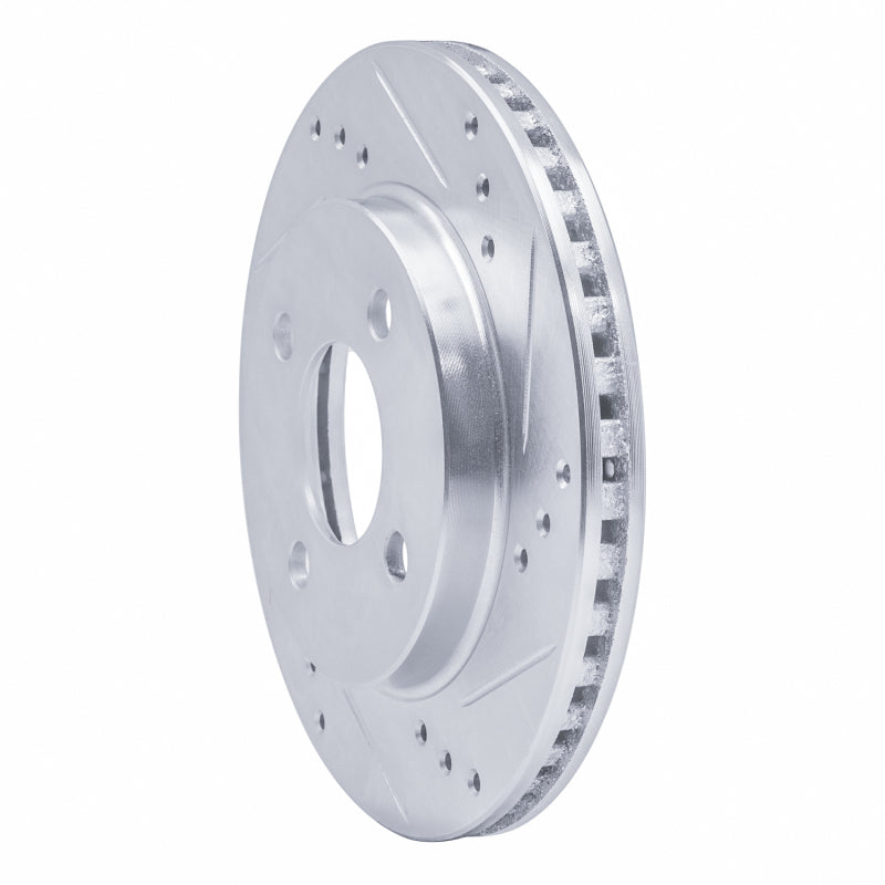 R1 Concepts R1 95-96 Dodge Neon (USA/Canada) Front Right Drilled & Slotted Silver Brake Rotor
