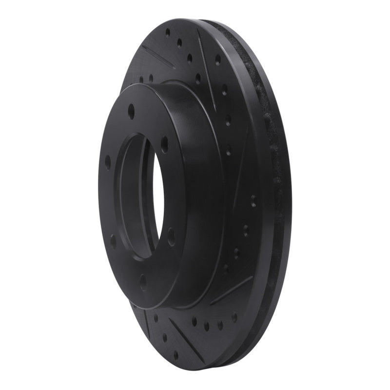 R1 Concepts R1 01-04 Honda Passport Front Right Drilled & Slotted Black Brake Rotor