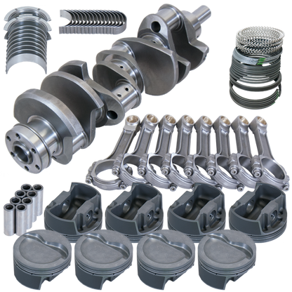 Eagle Ford 351W 4.000in Crank 6.250in I-Beam Rods -20cc Inv Dome 4.040in Pistons Rotating Assembly