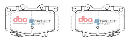 DBA 96-97 Lexus LX450 Front Street Series Brake Pads