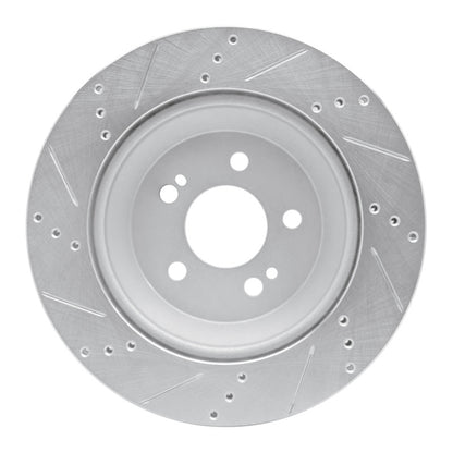 R1 Concepts R1 15-21 Mercedes-Benz S450 Rear Right Drilled & Slotted Silver Brake Rotor