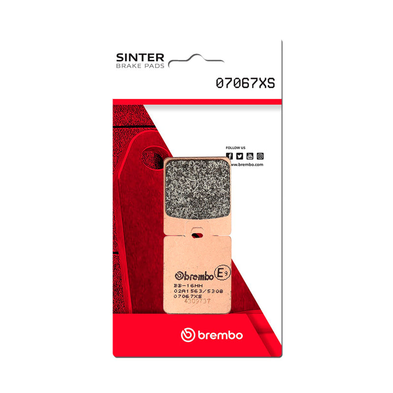 Brembo Powersports Brembo 08-17 Gilera RC Fuoco ie 500cc/06-10 Piaggio Vespa LX 60 250cc Sinter Brake Pad - Front