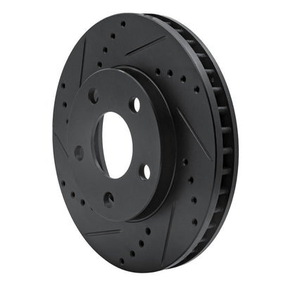 R1 Concepts R1 1990-1997 Buick LeSabre Front Left Drilled & Slotted Black Brake Rotor