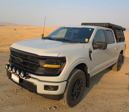 Rally Armor 21-26 Ford F-150 (Excl. Raptor) Black UR Mud Flap w/White Logo