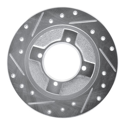 R1 Concepts R1 82-86 Nissan Pulsar NX Front Left Drilled & Slotted Silver Brake Rotor