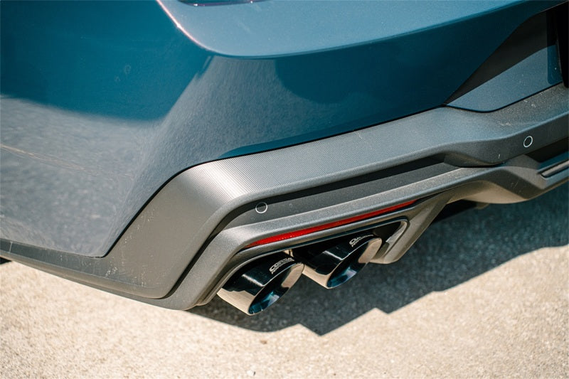 CORSA Performance Corsa 24+ Ford Mustang Dark Horse 5.0L 3in Dual Rear Axle-Back w/Twin 4.5in Black PVD Slash Tips