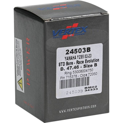 Vertex Pistons Vertex Piston 02-24 Yamaha YZ 85 85cc Cast Race Evolution Piston Kit