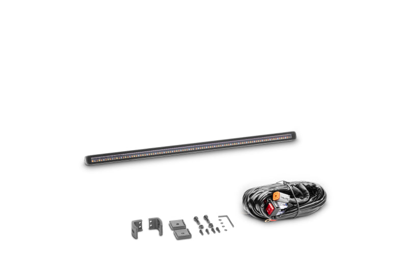 Go Rhino Xplor Flash Series Sgl Multi Function LED Light Bar (Track Mount) 20in. - Blk