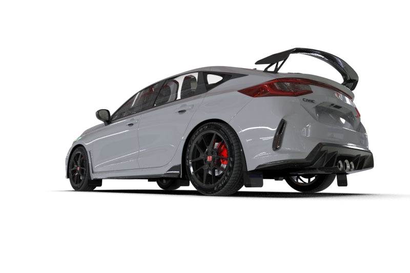 Rally Armor 23-26 Honda Civic Type R Black Mud Flap Grey Logo