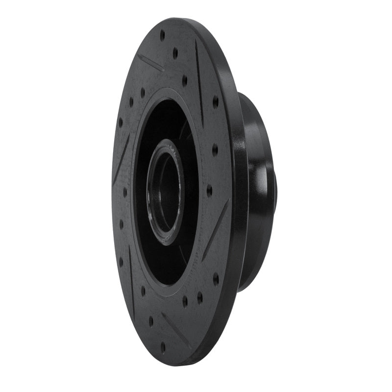R1 Concepts R1 92-98 Volkswagen Passat (USA/Canada) Rear Left Drilled & Slotted Black Brake Rotor