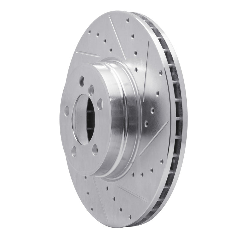 R1 Concepts R1 03-05 Land Rover Range Rover Front Right Drilled & Slotted Silver Brake Rotor