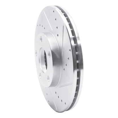 R1 Concepts R1 98-98 Volkswagen Passat (USA/Canada) Front Right Drilled & Slotted Silver Brake Rotor