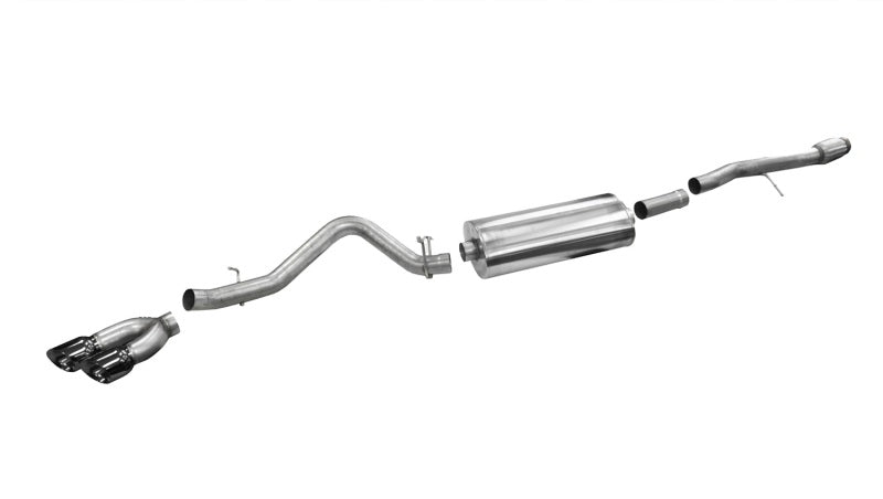 CORSA Performance Corsa 2014-19 Sierra/Silverado 1500 Crew/Dbl / Short/Std. Bed 6.2L V8 Black Sport Single SideCB Exht