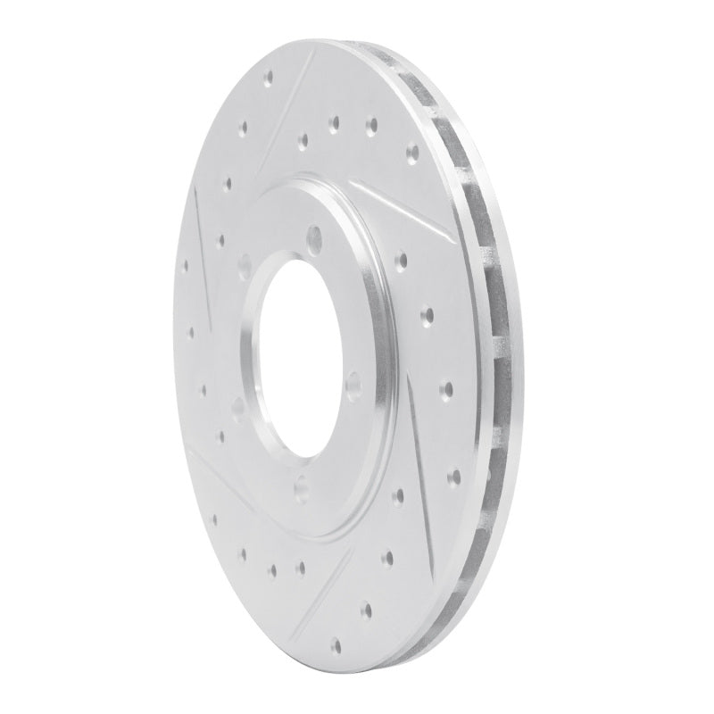 R1 Concepts R1 79-83 Toyota Pickup Front Left Drilled & Slotted Silver Brake Rotor