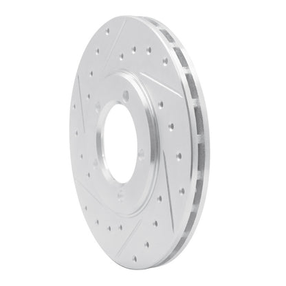 R1 Concepts R1 79-83 Toyota Pickup Front Left Drilled & Slotted Silver Brake Rotor