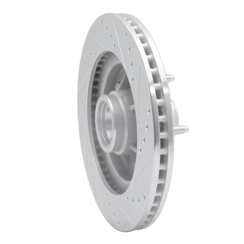 R1 Concepts R1 97-99 Ford F-150 RWD Front Left Drilled & Slotted Silver Brake Rotor