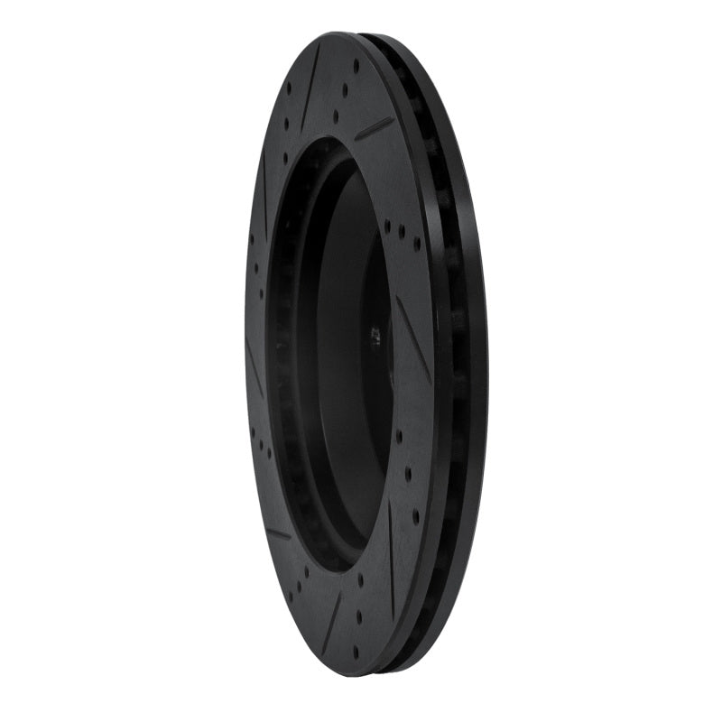 R1 Concepts R1 15-21 Mercedes-Benz S550 Rear Right Drilled & Slotted Black Brake Rotor