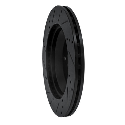 R1 Concepts R1 15-21 Mercedes-Benz S550 Rear Right Drilled & Slotted Black Brake Rotor