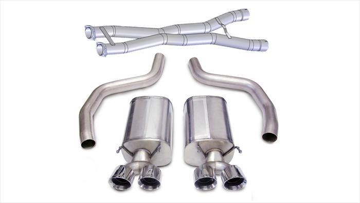 CORSA Performance Corsa 2012-2013 Chevrolet Corvette C6 ZR1 Sport Cat-Back Dual Rear Exit w/ Twin 4.0in Pol Tips