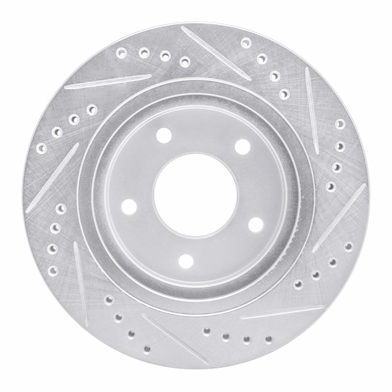 R1 Concepts R1 94-01 Buick Regal Front Left Drilled & Slotted Silver Brake Rotor