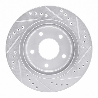 R1 Concepts R1 94-01 Buick Regal Front Left Drilled & Slotted Silver Brake Rotor