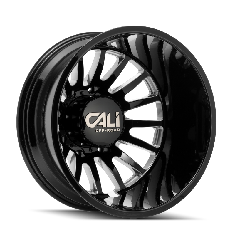 Cali Off-Road 9110D Summit Dually 22x8.25 / 8x210 BP / -192mm OS / 154.2mm Hub Gls Blk Mill Wheel