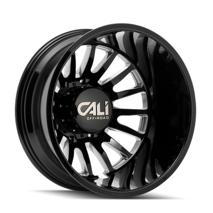 Cali Off-Road 9110D Summit Dually 20x8.25 / 8x165.1 BP / 115mm OS / 121.3mm Hub Gls Blk Mill Wheel