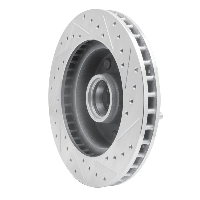 R1 Concepts R1 85-97 Dodge B200 / B200 Van / B250 Front Left Drilled & Slotted Silver Brake Rotor