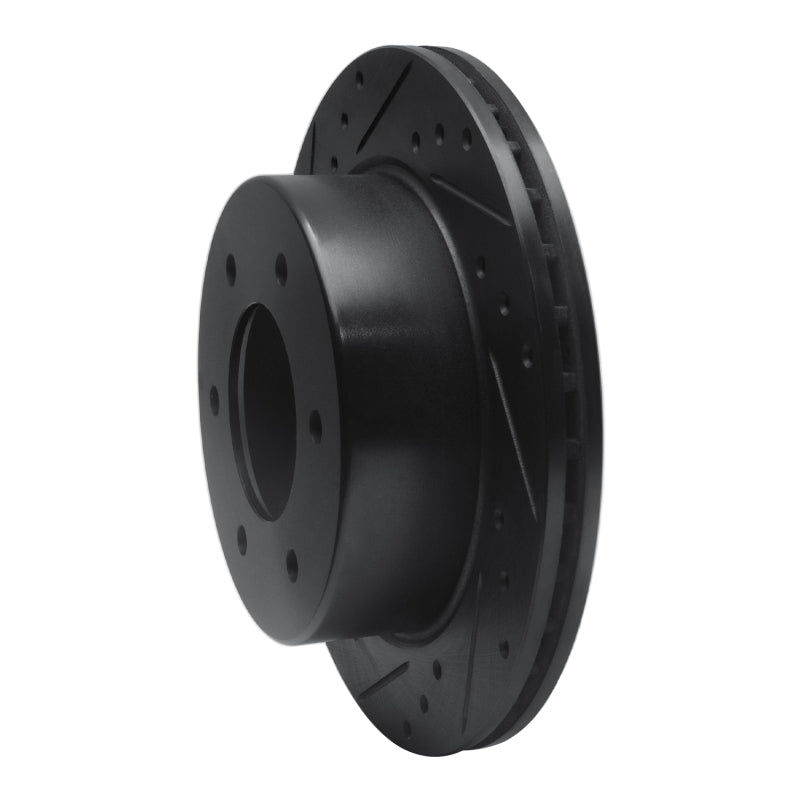 R1 Concepts R1 19-25 Ford BRONCO Rear Left Drilled & Slotted Black Brake Rotor