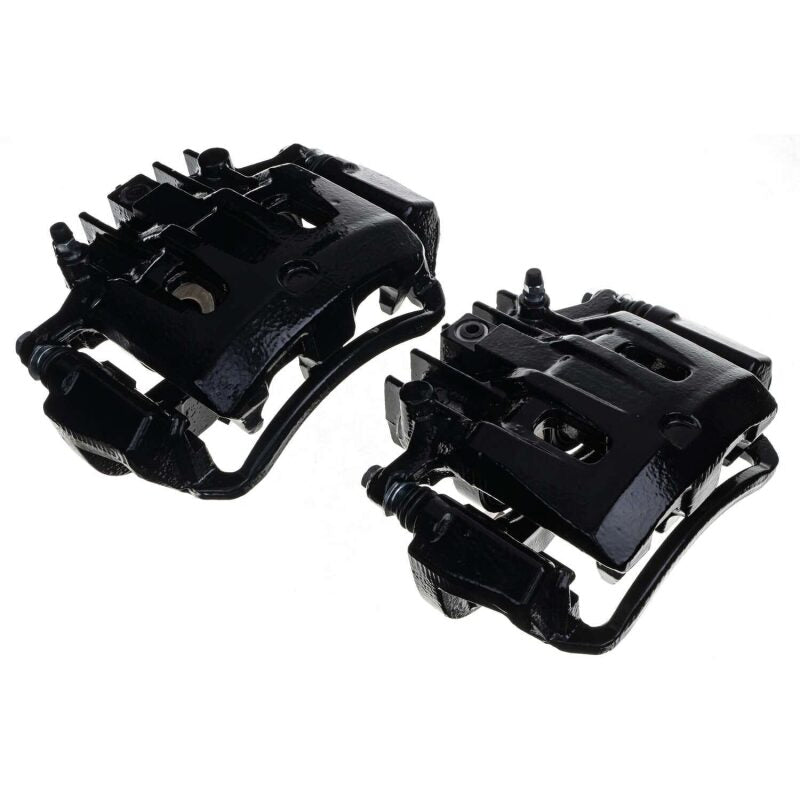 PowerStop Power Stop 00-05 Ford Excursion Rear Black Caliper - Pair w/Bracket