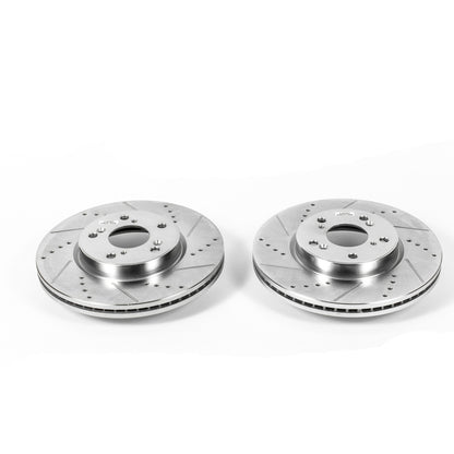 PowerStop Power Stop 13-17 Honda Accord Front Evolution Drilled & Slotted Rotors - Pair