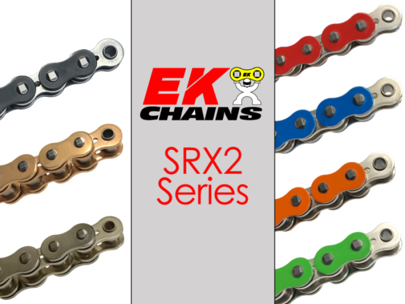 Vortex Racing EK 520 SRX2 Clip Master Semi Press 98 Links- Natural
