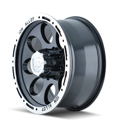 ION Wheels ION Type 174 16x8 / 5x114.3 BP / -5mm Offset / 83.82mm Hub Black/Machined Wheel