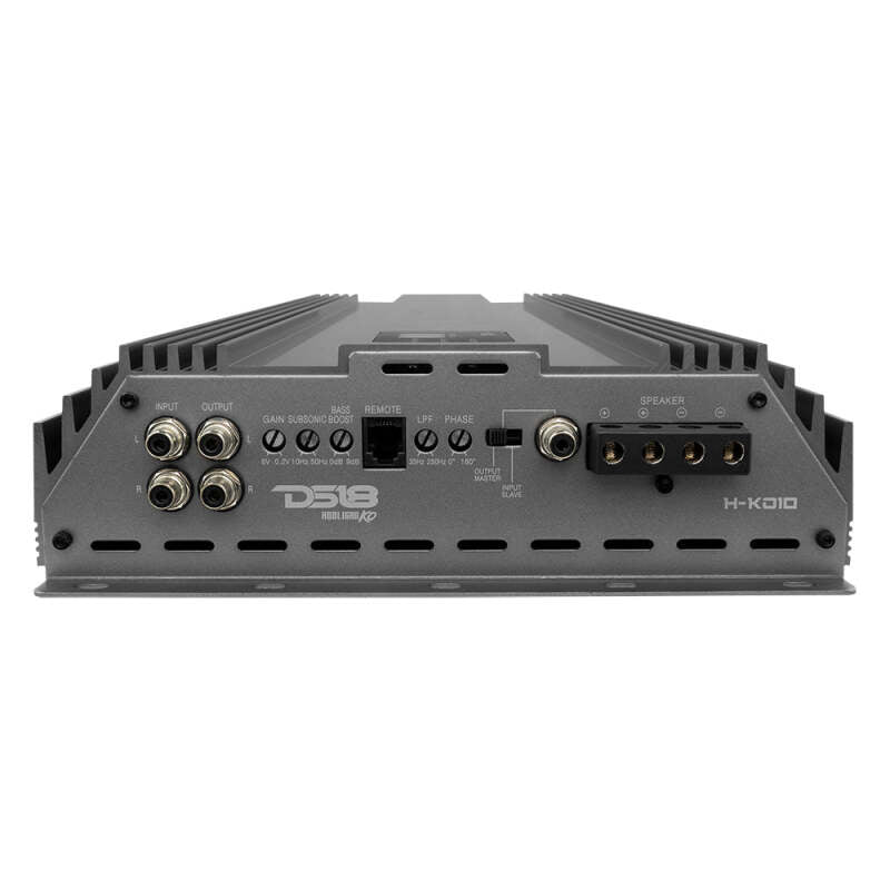 DS18 1-Chnl Amp 18000 Burst/0.67ohm 10000/1ohm 5800/2ohm 3500/4ohm Watts RMS w/ Voltmeter Black