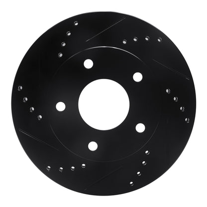 R1 Concepts R1 79-98 Buick Riviera Front/Rear Left Drilled & Slotted Black Brake Rotor
