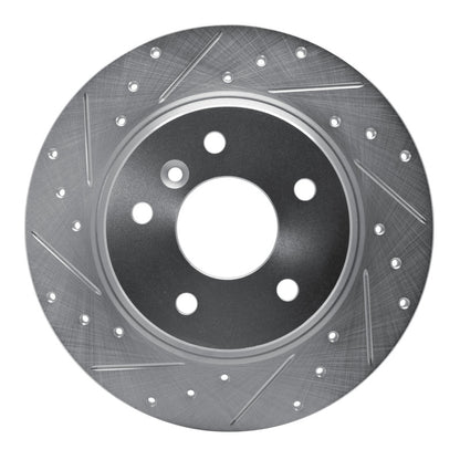 R1 Concepts R1 94-04 Land Rover Range Rover Rear Left Drilled & Slotted Silver Brake Rotor