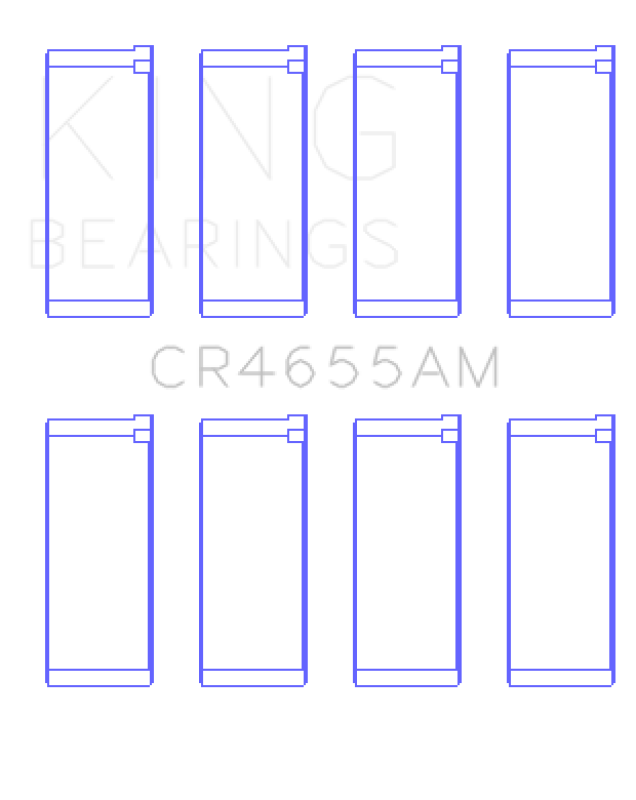 King Engine Bearings Hyundai G4ED/ G4AE/ G4EK/ G4FK (Size 1.0) Connecting Rod Bearing Set