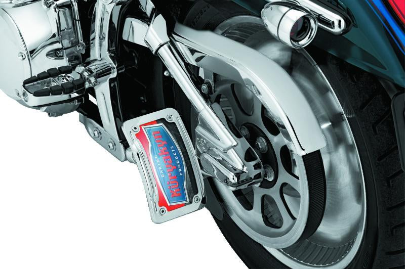 Kuryakyn Lighted Curved Vertical Side Mount License Plate Holder
