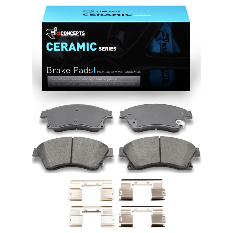 R1 Concepts R1 11-17 Chevrolet Sonic (USA/Canada) Front Ceramic Brake Pads & Hardware Kit