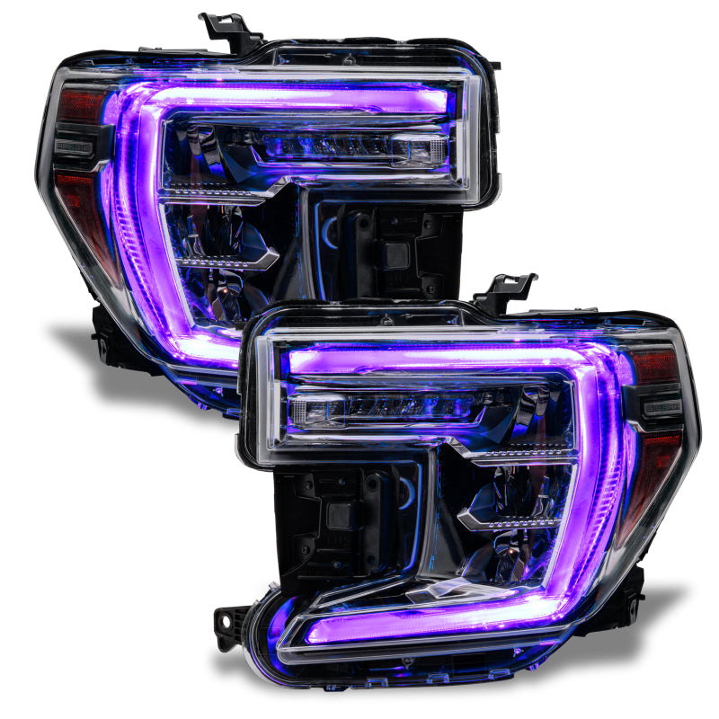 ORACLE Lighting Oracle 19-21 GMC Sierra 1500 RGB+W Headlight DRL Upgrade Kit - ColorSHIFT 2