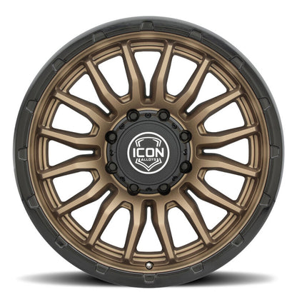 ICON Alloys Cajon 20x9 / 8x180 / 12mm / 5.5in BS Satin Bronze Wheel w/ GB Lip