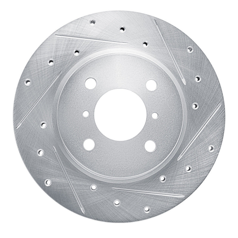 R1 Concepts R1 16-23 Suzuki SWIFT (Mexico) Front Right Drilled & Slotted Silver Brake Rotor