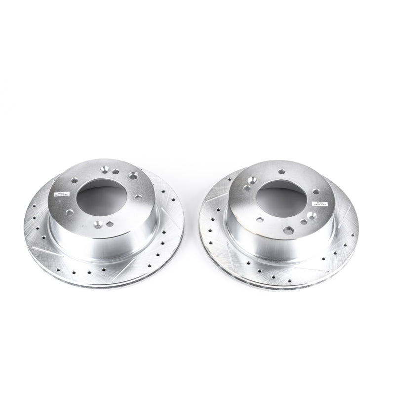 PowerStop Power Stop 03-06 Kia Sorento Rear Evolution Drilled & Slotted Rotors - Pair